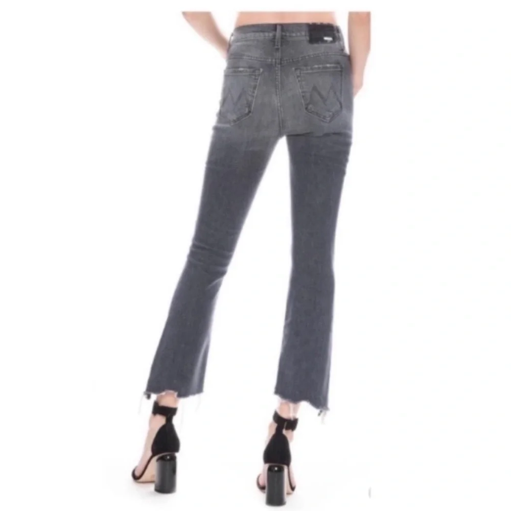 ✅ Mother SUPERIOR Jeans The Insider Crop Step Chew in Pedal To The Pedal Destroy